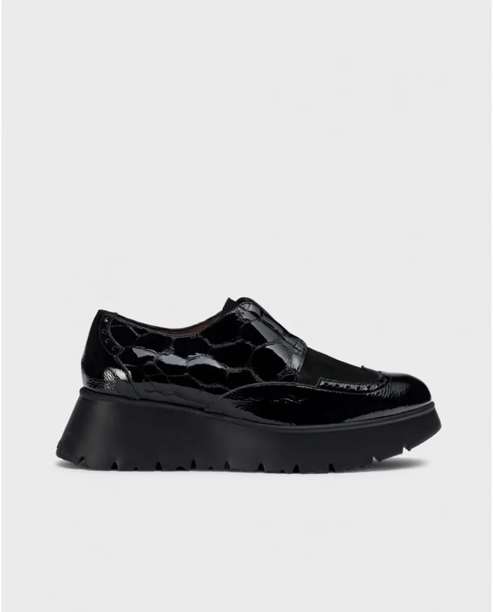 Women Black SALVA Moccasins Wonders Loafers