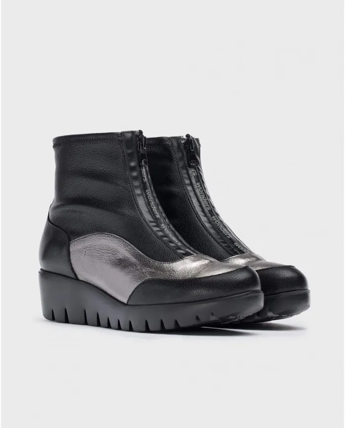 Women Black SASHA Ankle Boot Wonders Ankle Boots