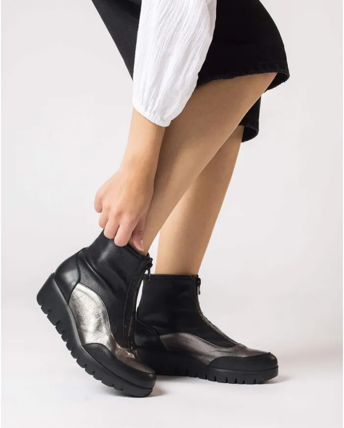 Women Black SASHA Ankle Boot Wonders Ankle Boots