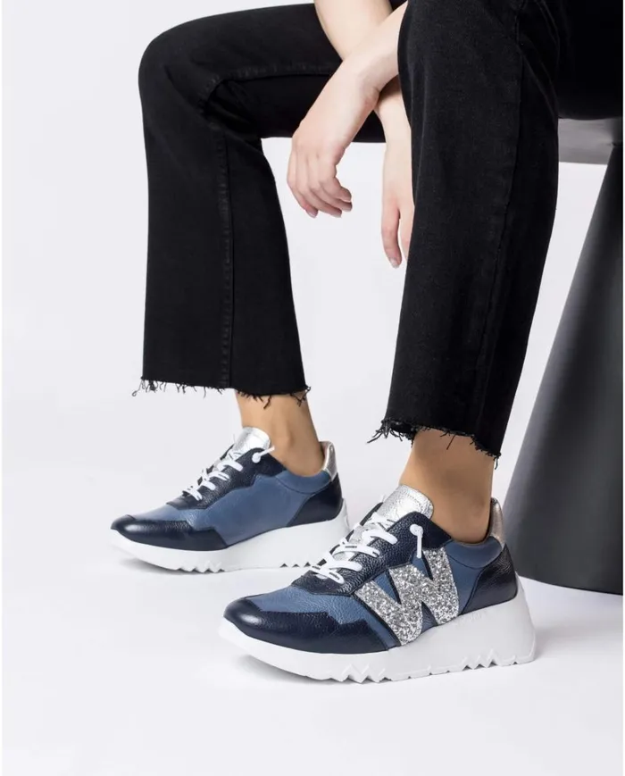 Women Blue ROBERT Sneaker Wonders Sneakers Women Blue ROBERT Sneaker Wonders Sneakers