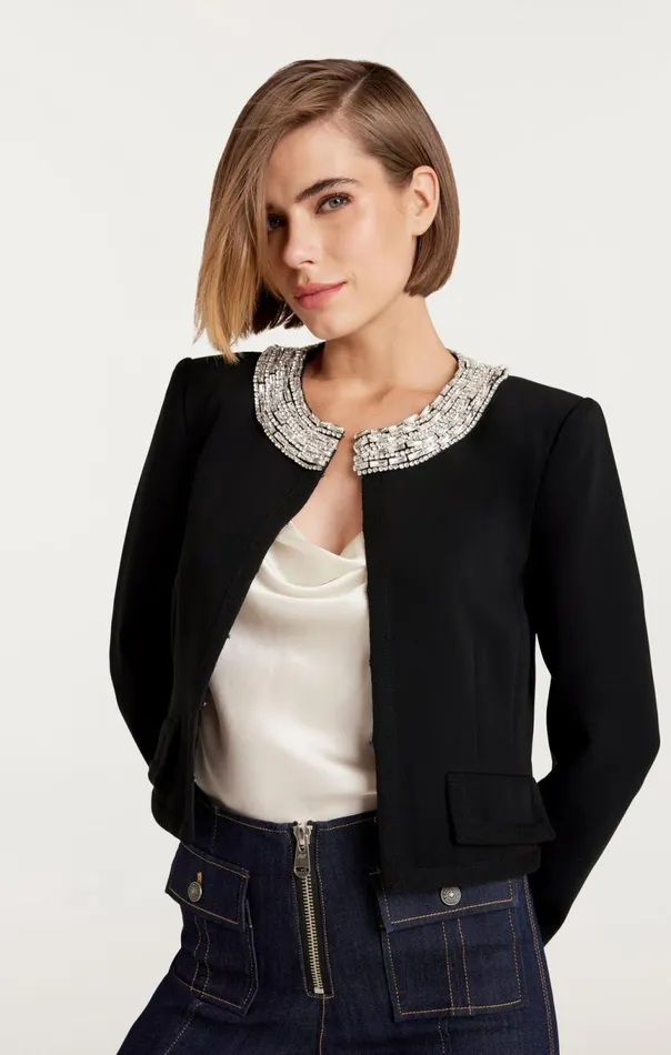 Women Bobby Jacket Black Cinq Sept Jackets