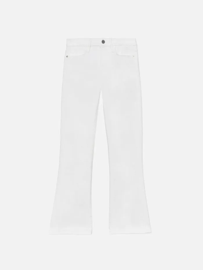Women Bootcut FRAME Le Crop Mini Boot 8212 Blanc