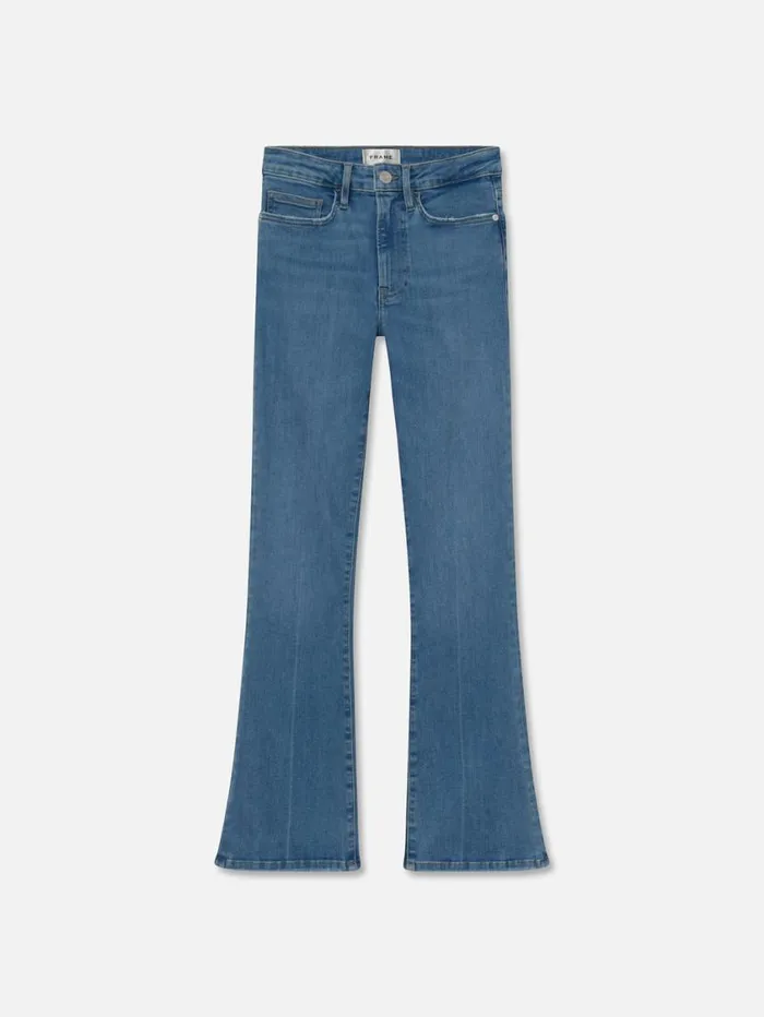 Women Bootcut FRAME Le Crop Mini Boot 8212 Clearwater