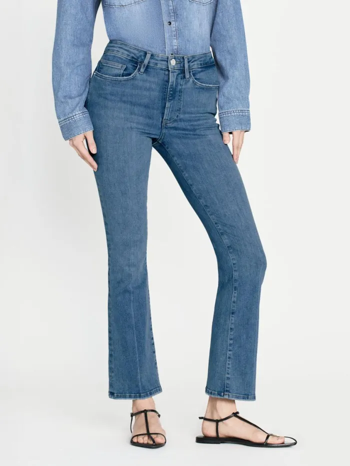 Women Bootcut FRAME Le Crop Mini Boot 8212 Clearwater Women Bootcut FRAME Le Crop Mini Boot 8212 Clearwater