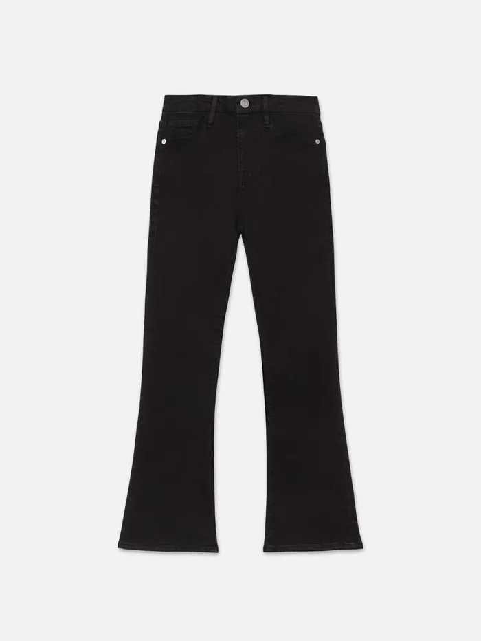 Women Bootcut FRAME Le Crop Mini Boot 8212 Film Noir