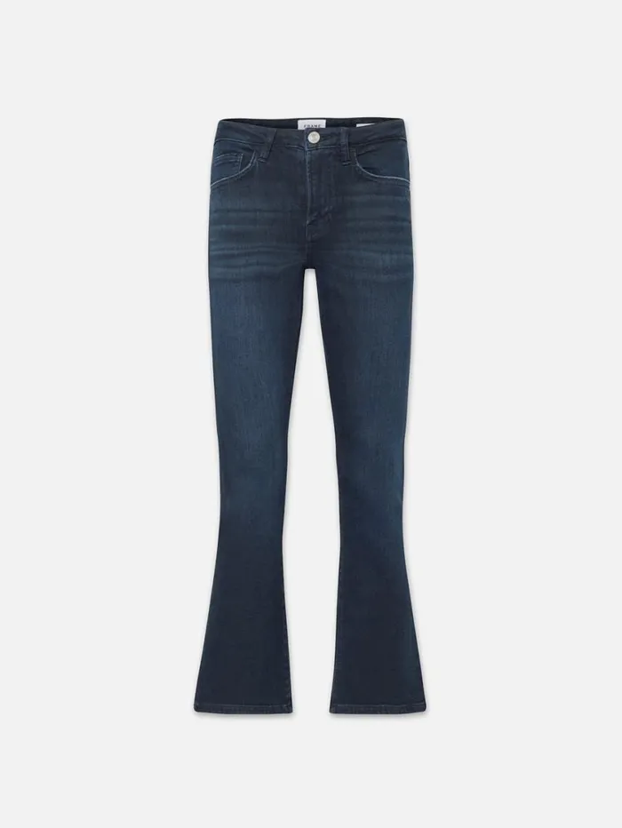 Women Bootcut FRAME Le Crop Mini Boot 8212 Onyx Indigo