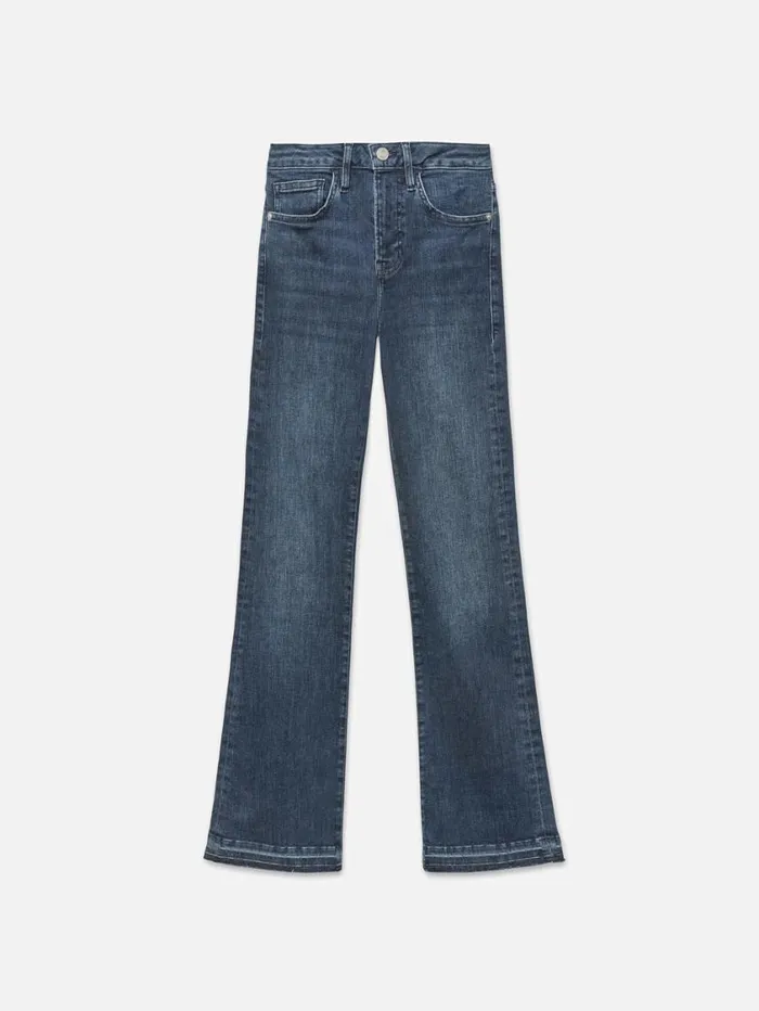 Women Bootcut FRAME Le Crop Mini Boot Released Fray 8212 Moonstone
