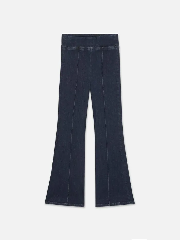 Women Bootcut FRAME The Jetset Crop Mini Boot Pintuck 8212 Keller