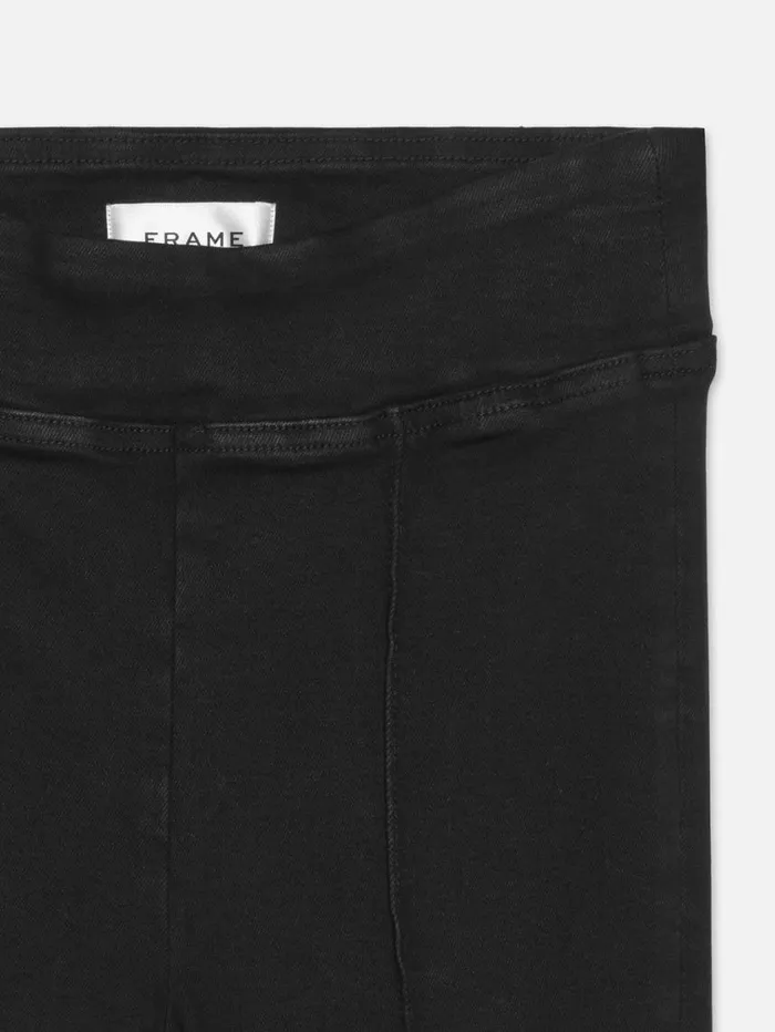 Women Bootcut FRAME The Jetset Crop Mini Boot Pintuck 8212 Sheen Noir Women Bootcut FRAME The Jetset Crop Mini Boot Pintuck 8212 Sheen Noir