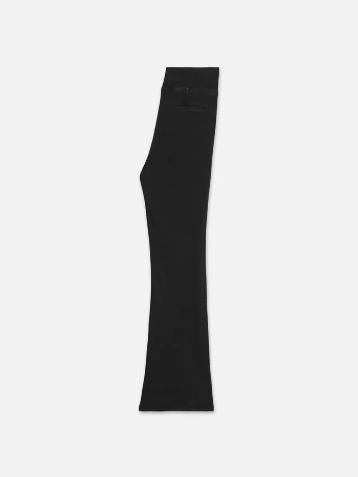 Women Bootcut FRAME The Jetset Crop Mini Boot Pintuck 8212 Sheen Noir Women Bootcut FRAME The Jetset Crop Mini Boot Pintuck 8212 Sheen Noir