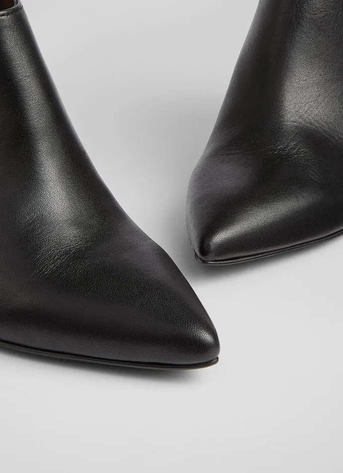 Women Boots LKBennett Elle Black Leather Shoe Boots Black Women Boots LKBennett Elle Black Leather Shoe Boots Black