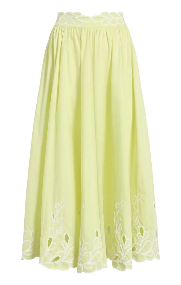 Women Bowen Skirt Limekisswhite Cinq Sept Skirts