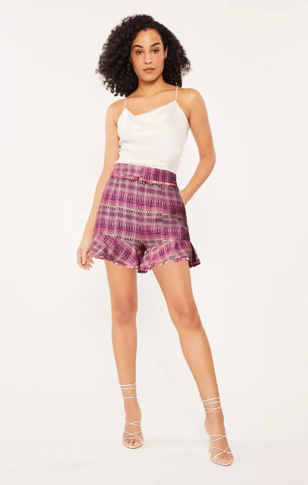 Women Boxweave Lexie Short Pinkcandymulti Cinq Sept Shorts