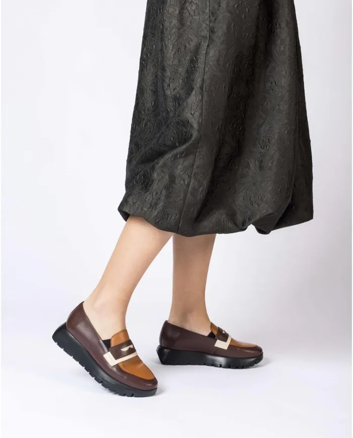Women Brown MATERIA Moccasin Wonders Loafers Women Brown MATERIA Moccasin Wonders Loafers