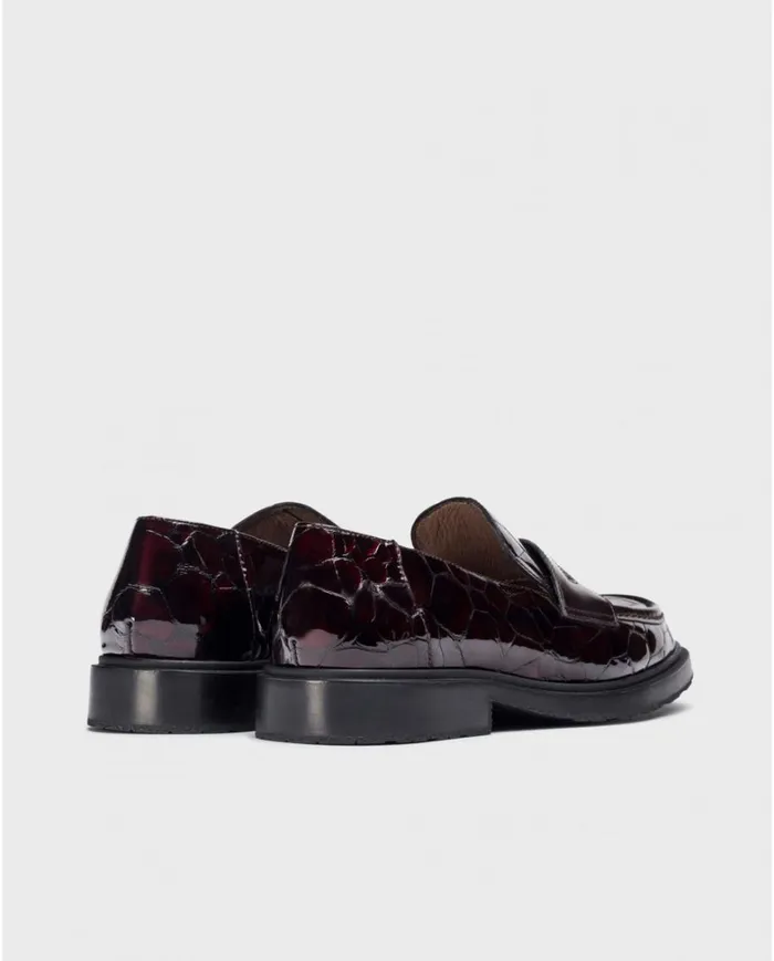 Women Burgundy NED Moccasin Wonders Loafers Women Burgundy NED Moccasin Wonders Loafers