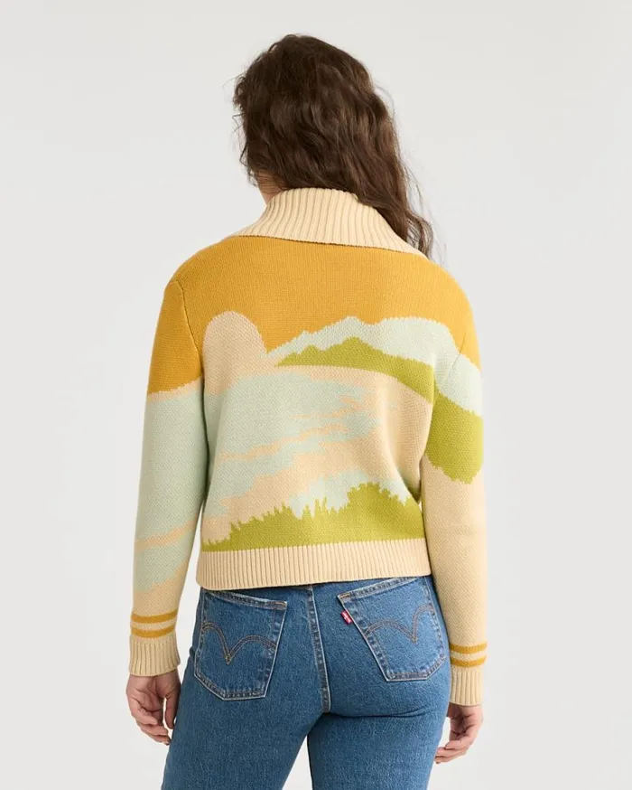 Women COASTLINE SCENIC CARDIGAN Woodash Multi Pendleton Sweaters