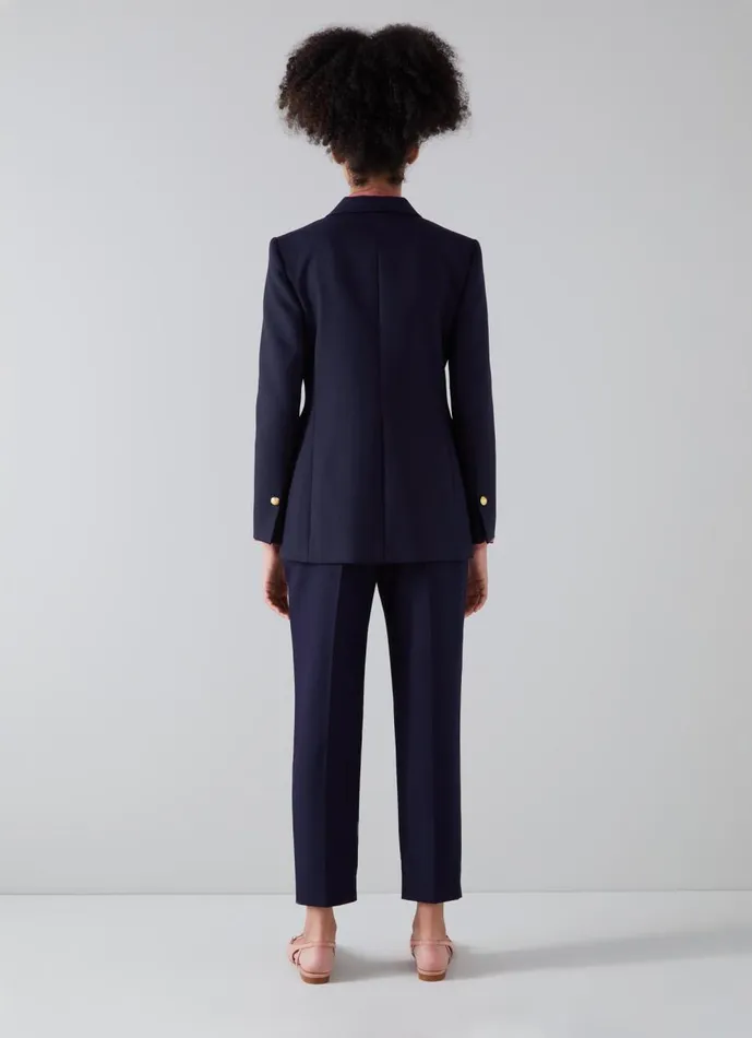 Women Coats and Jackets LKBennett Mariner Navy DoubleBreasted Sailor Blazer Navy