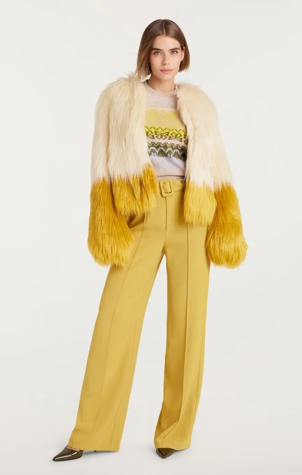 Women Combo Benson Coat Plastergoldenpalm Cinq Sept Outerwear