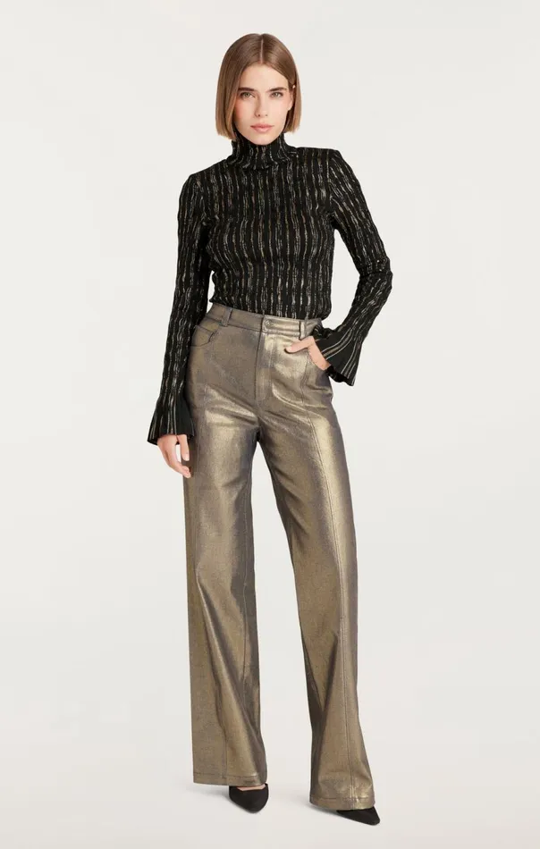 Women Cooper Top Blackbronze Cinq Sept Long Sleeve Tops
