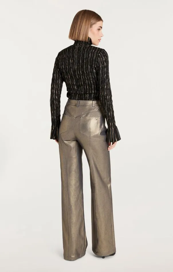 Women Cooper Top Blackbronze Cinq Sept Long Sleeve Tops