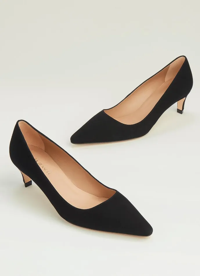 Women Court Shoes LKBennett Ava Black Suede Kitten Heel Courts Black Women Court Shoes LKBennett Ava Black Suede Kitten Heel Courts Black