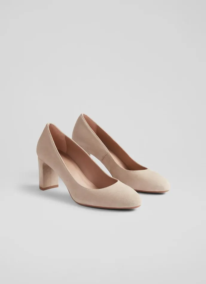Women Court Shoes LKBennett Winola Beige Suede Round Toe Courts Trench Women Court Shoes LKBennett Winola Beige Suede Round Toe Courts Trench