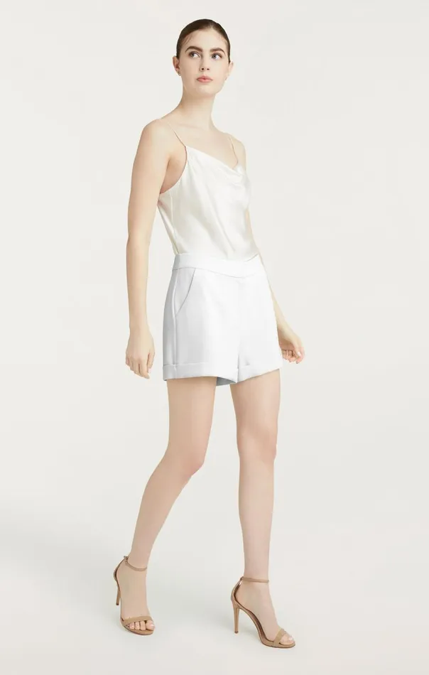 Women Crepe Elaine Short Ivory Cinq Sept Shorts