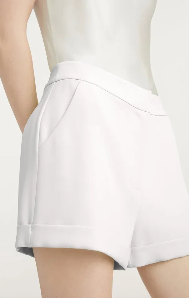 Women Crepe Elaine Short Ivory Cinq Sept Shorts