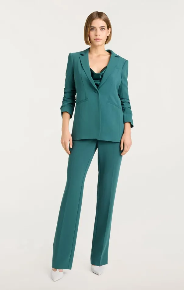 Women Crepe Khloe Blazer Greenonyx Cinq Sept Blazers