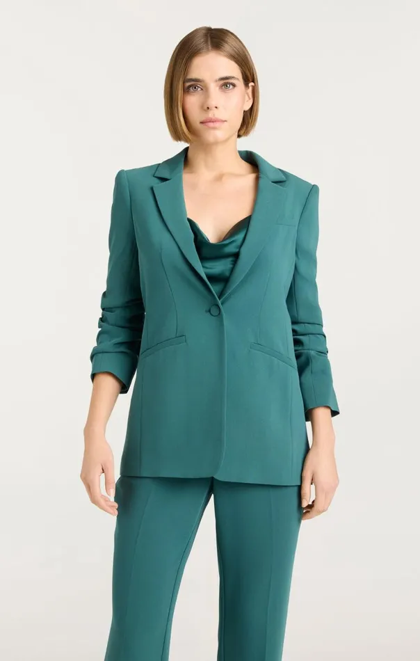 Women Crepe Khloe Blazer Greenonyx Cinq Sept Blazers