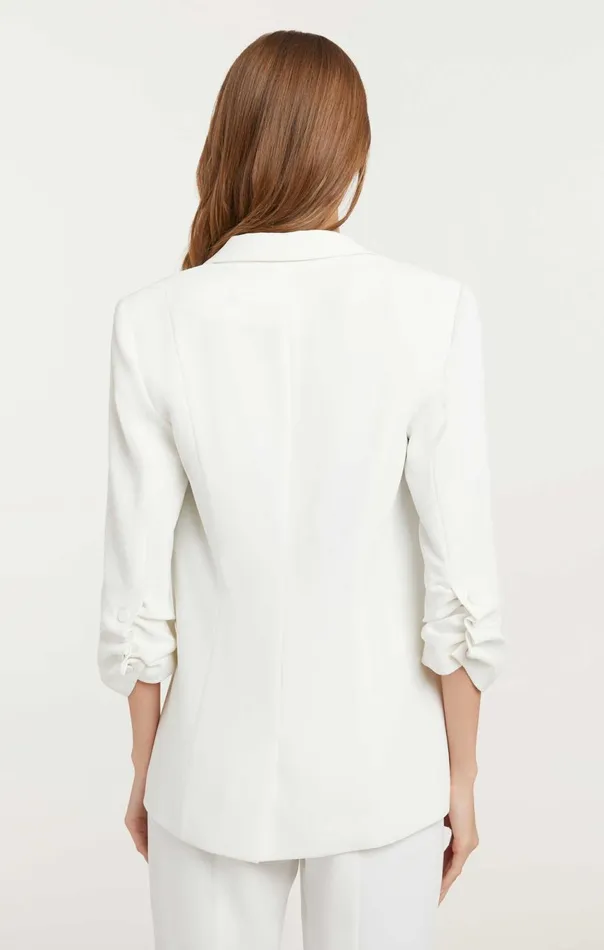 Women Crepe Khloe Blazer Ivory Cinq Sept Jackets