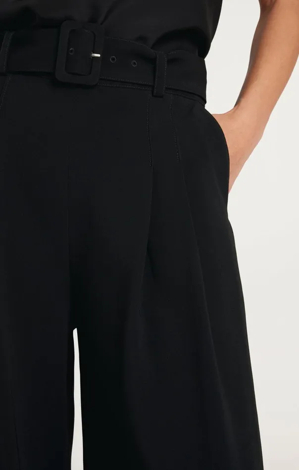 Women Cropped Shauna Pant Black Cinq Sept Pants