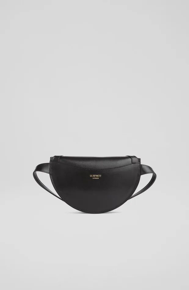 Women CrossBody Bags LKBennett Greta Black Leather CrossBody Bag Women CrossBody Bags LKBennett Greta Black Leather CrossBody Bag