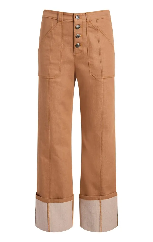 Women Cuffed Benji Pant Cocoa Cinq Sept Pants