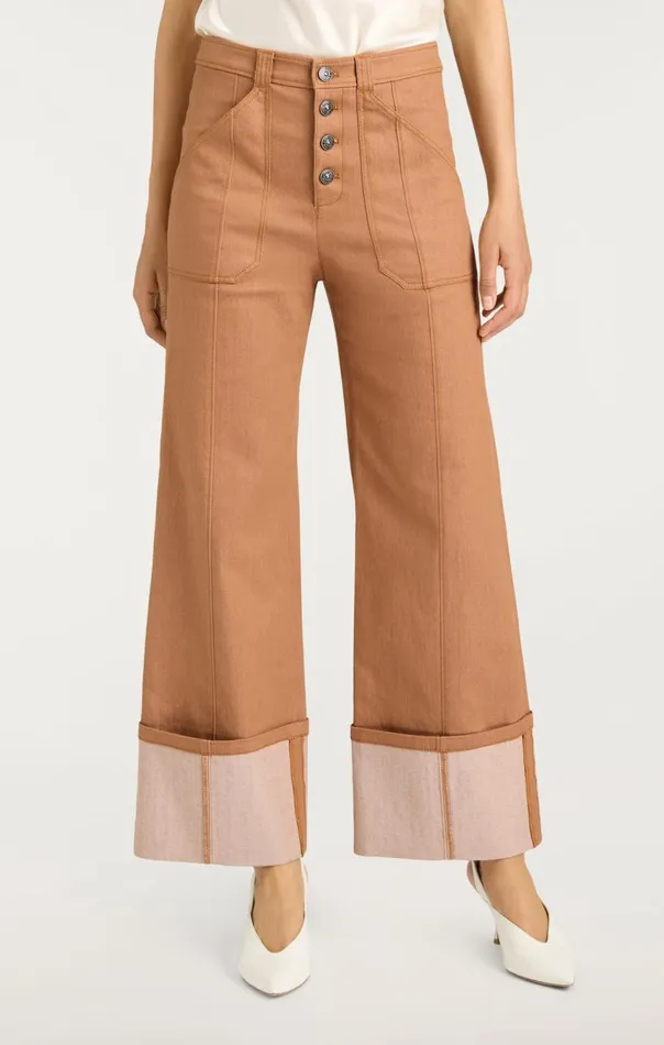 Women Cuffed Benji Pant Cocoa Cinq Sept Pants