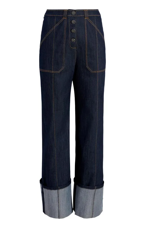 Women Cuffed Benji Pant Indigo Cinq Sept Pants