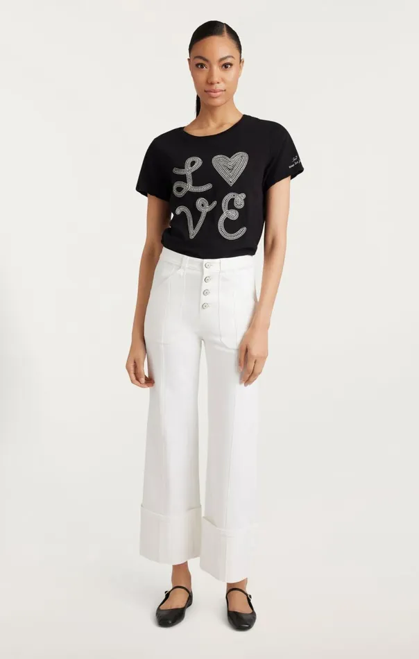 Women Cuffed Benji Pant White Cinq Sept Pants