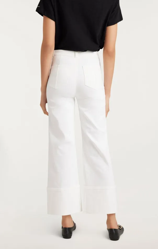 Women Cuffed Benji Pant White Cinq Sept Pants