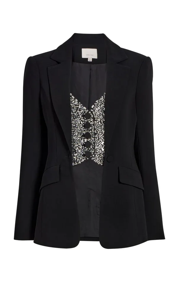 Women Cynthia Blazer Black Cinq Sept Blazers