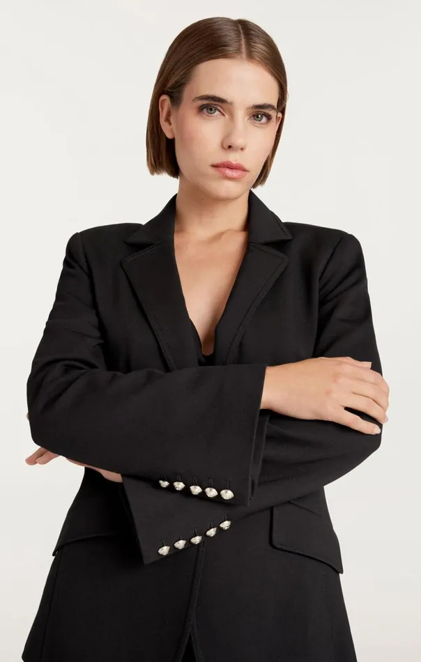 Women Danicka Blazer Black Cinq Sept Blazers