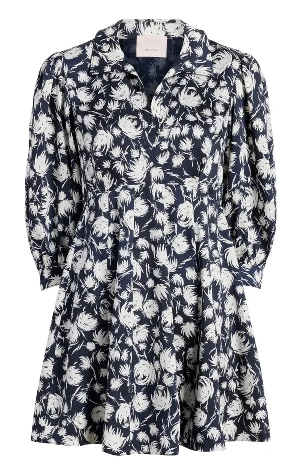 Women Darby Dress Navyivory Cinq Sept Mini