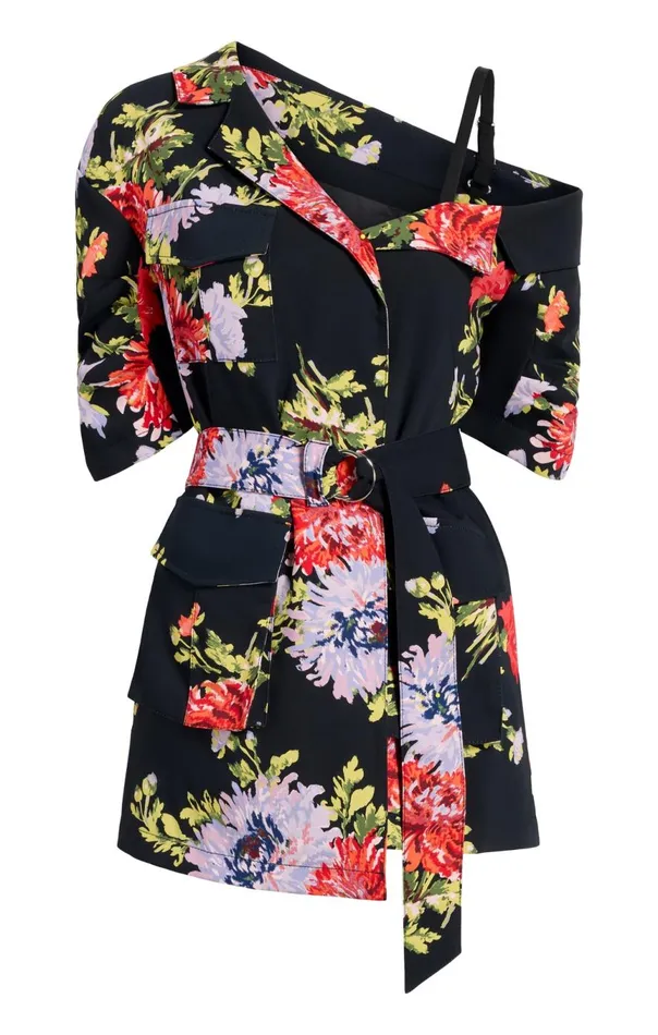Women Dark Chrysanthemum Katie Jacket Blackmulti Cinq Sept Jackets