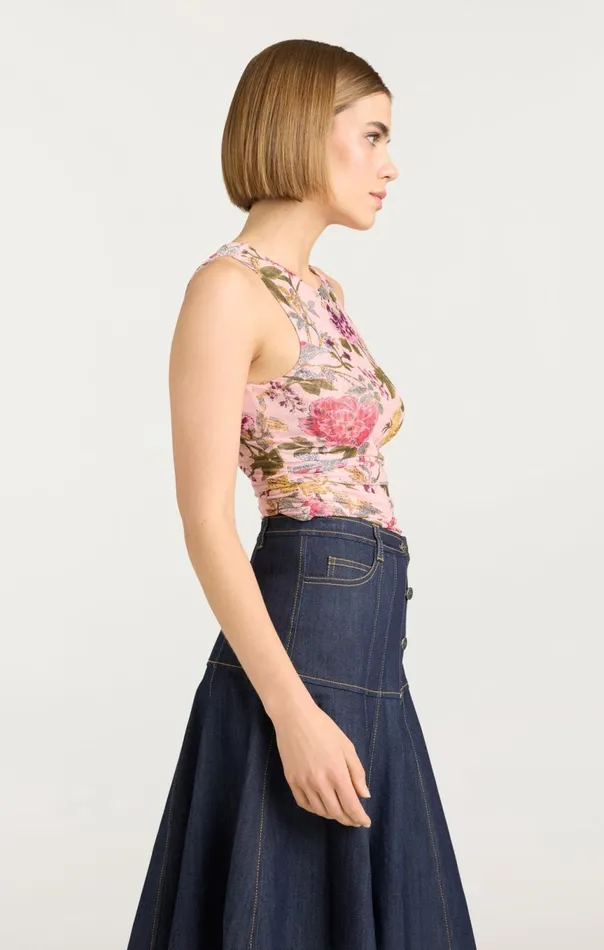 Women Dasha Top Softpinkmulti Cinq Sept Tank Tops and Camisoles