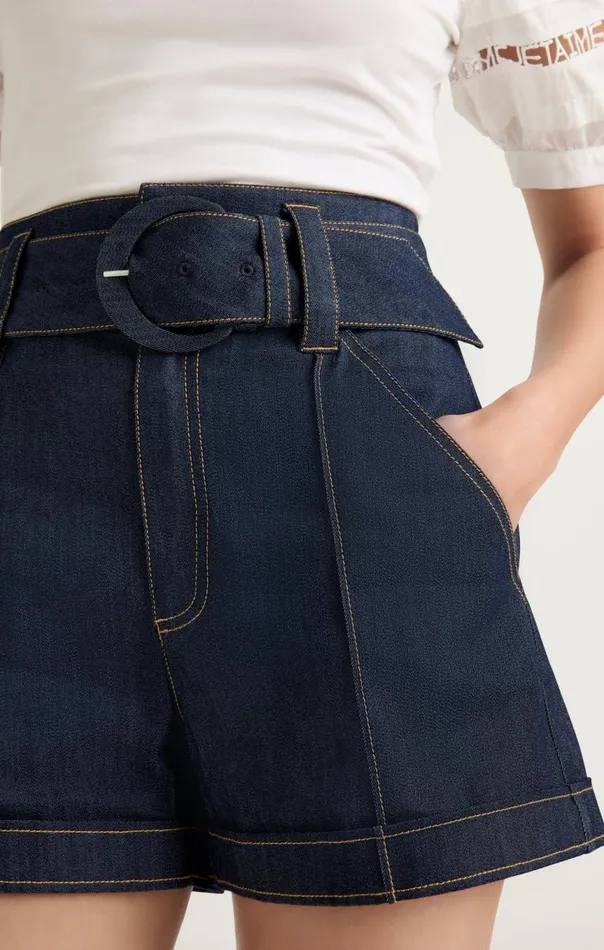 Women Denim Aldi Short Indigo Cinq Sept Denim