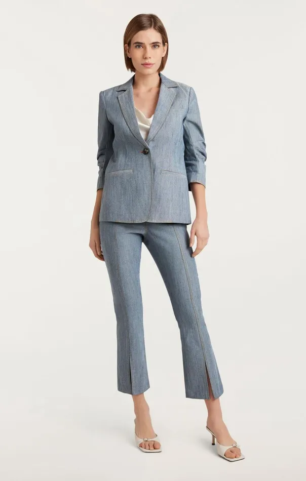 Women Denim Khloe Blazer Lightindigo Cinq Sept Jackets