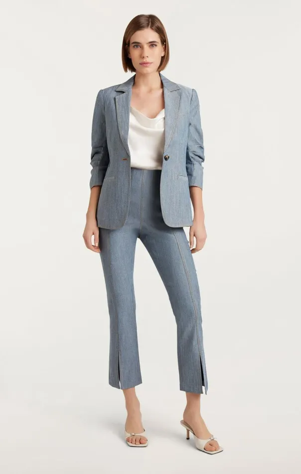Women Denim Khloe Blazer Lightindigo Cinq Sept Jackets