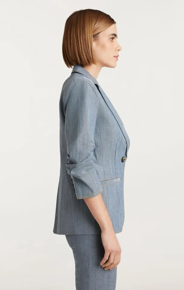 Women Denim Khloe Blazer Lightindigo Cinq Sept Jackets