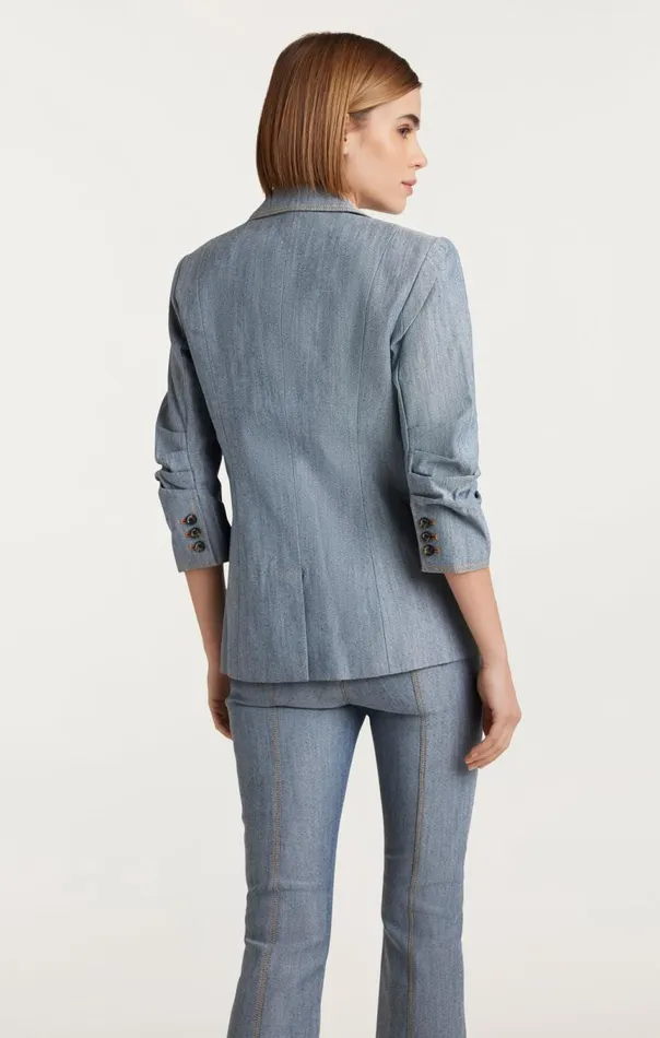 Women Denim Khloe Blazer Lightindigo Cinq Sept Jackets