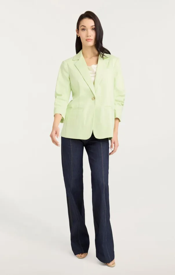 Women Denim Khloe Blazer Pistachio Cinq Sept Denim