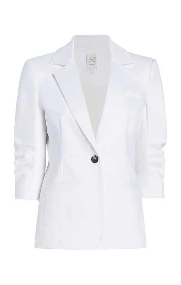 Women Denim Khloe Blazer White Cinq Sept Blazers